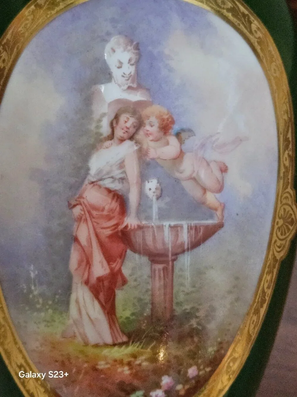 RARE ANTIQUE W.G. & Co William Guerin Limoges FRENCH PORCELAIN HANDPAINTED Vase